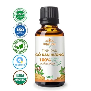 Tinh dầu gỗ Đàn Hương KingOil nguyên chất từ thiên nhiên, xông phòng thơm phòng, thư giản, đuổi muỗi