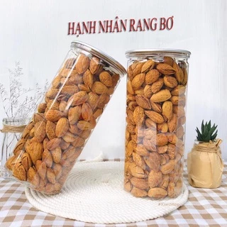 Hạnh Nhân Rang Bơ Vỏ Mỏng Mỹ Hạt Dinh Dưỡng EATCLEAN FOOD - Hũ pet 450g