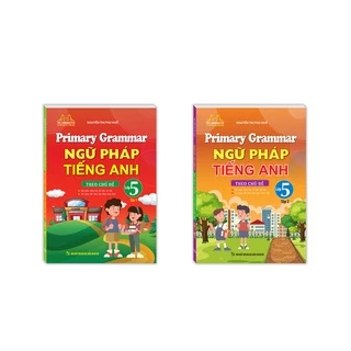 sách - Combo 2c Ngữ pháp tiếng anh theo chủ đề lớp 5(T1+T2)