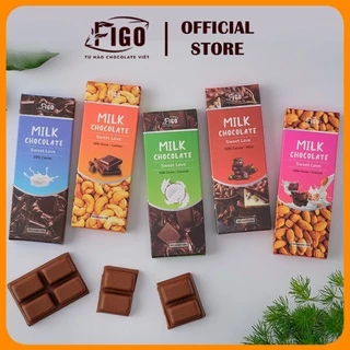 Combo MIX các vị Dark & Milk Chocolate Kẹo Socola đen và Socola sữa FIGO thanh 20gr