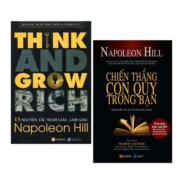 Sách > Napoleon Hill: 13 Nguyên Tắc Nghĩ Giàu Làm Giàu + Chiến Thắng Con Quỷ Trong Bạn (Combo/Tuỳ Chọn Lẻ, Thái Hà)