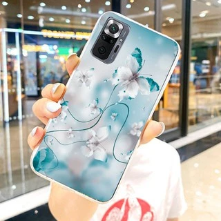 Ốp lưng Silicon UV Bướm xinh Xiaomi note 5 6 note 7 8 redmi 6 pro mi 8 se mi 8 lite Poco f1 4x redmi 5 plus Note 3 pro