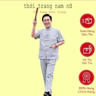 Bộ Đũi Nam cổ tàu【Mát - Nhẹ Như Không 】- Mã T4