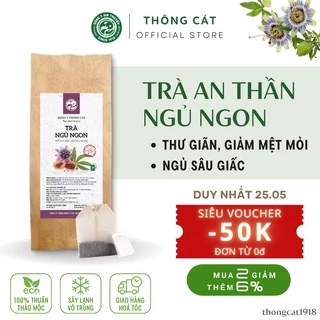 Trà Ngủ Ngon Đông Y Thông Cát_Trà thảo mộc giúp an thần, phòng và cải thiện tình trạng mất ngủ.