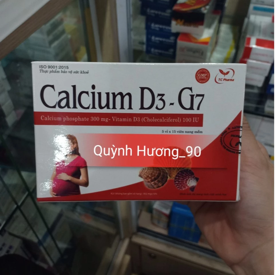 Viên uống bổ sung canxi CALCIUM D3 G7 cho bà bầu