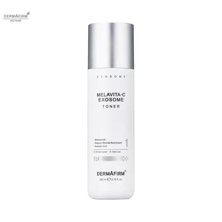 Toner làm trắng sáng da mờ thâm nám, sạch sâu, căng bóng, dưỡng ẩm đa tầng - RX Melavita-C Toner Exosome 200ml - Dermafi