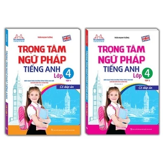 Sách - Combo trọng tâm ngữ pháp tiếng Anh lớp 4(trọn bộ 2 cuốn) Tặng Kèm Bookmark