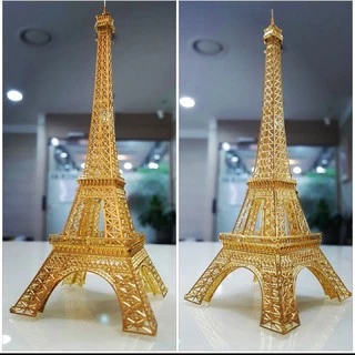 Mô Hình 3D Kim Loại Lắp Ráp Piececool Tháp Eiffel Vàng [ Chưa Lắp ]
