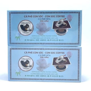 CAFE CON SÓC SỮA PHIN GIẤY - 02 HỘP