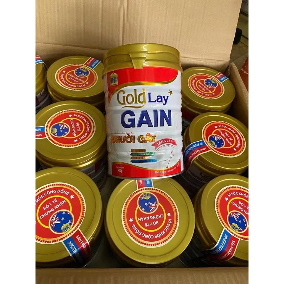 Sữa Goldlay Gain lon 900g (dành cho người gầy - tăng cân hiệu quả ) - date: 2026