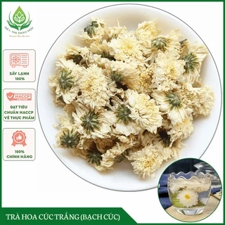 ✅[HÀNG LOẠI 1] Trà Hoa Cúc Trắng (Bạch Cúc) 100gr  Ngủ Ngon, Ổn định huyết áp, Giảm Stress, Thanh Nhiệt, Giải Độc