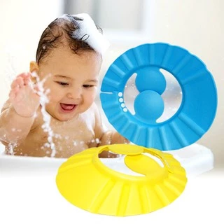 Mũ nón gội đầu chắn nước bảo vệ tai và mắt cho bé, nón tắm có thể điều chỉnh vòng đầu