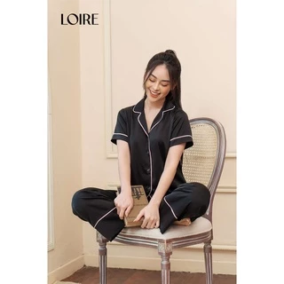 Bộ Đồ Ngủ Lụa Trơn Loirechic PCD07 (Áo cộc & Quần dài)