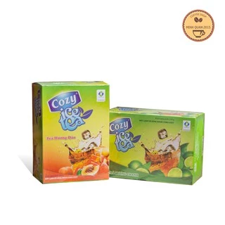 TRÀ COZY ICE TEA HƯƠNG CHANH / HƯƠNG ĐÀO 270G ( 15g * 16 gói )( Bao bì mới)