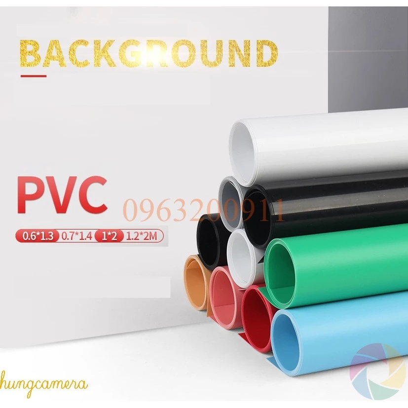 Phông nền PVC màu trơn chụp ảnh sản phẩm