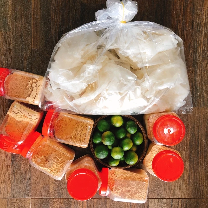 0,5kg Bánh tráng rìa phơi sương + 50g muối nhuyễn loại 1, bánh tráng Tây Ninh, bánh tráng mềm dẻo thơm ngon giá tận lò