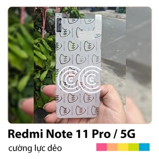 Cường lực dẻo Redmi Note 11 Pro / 5G cùng kích thước