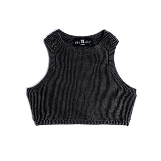 Áo croptop ba lỗ thun cotton cơ bản đa dụng - NOIR TANKTOP - The Noir