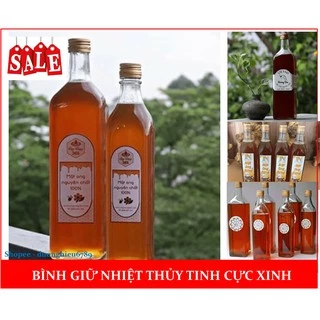 Chai Thủy Tinh Đựng Rượu Dáng Vuông 250ml, 500ML, 750ml, 1 lít