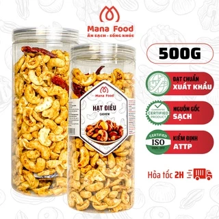 Điều Rang Tỏi Ớt Mana Food 500G