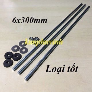 10 CÂY - 6x300mm TY LỢP TÔN XI MĂNG FIBRO - TY LỢP NHÀ - TY 6 li