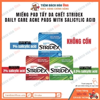 Miếng pad tẩy da chết Stridex Daily Care Acne Pads with Salicylic Acid