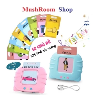 Máy Đọc Thẻ Flashcard Tiếng Anh Dành Cho Trẻ Em Gồm 224 Từ Vựng Không Có Sóng Điện Từ Dành Cho Bé