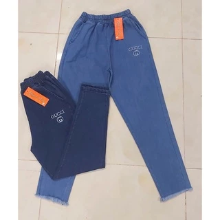 {XẢ HÀNG] (FREESIZE M TỪ 40-57KG -XL TỪ 58-65KG) Quần jean dài nữ, Quần jean DÀI nữ cao cấp Mộc shop-Quần dài nữ lưng