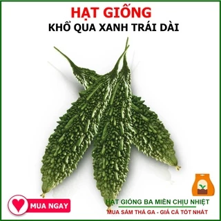 Hạt giống khổ qua xanh trái dài Rạng Đông 5 hạt