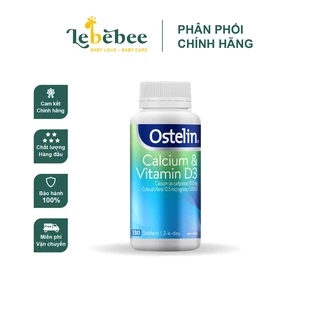 Calcium & Vitamin D3 Ostelin Úc cho mẹ (130 viên)