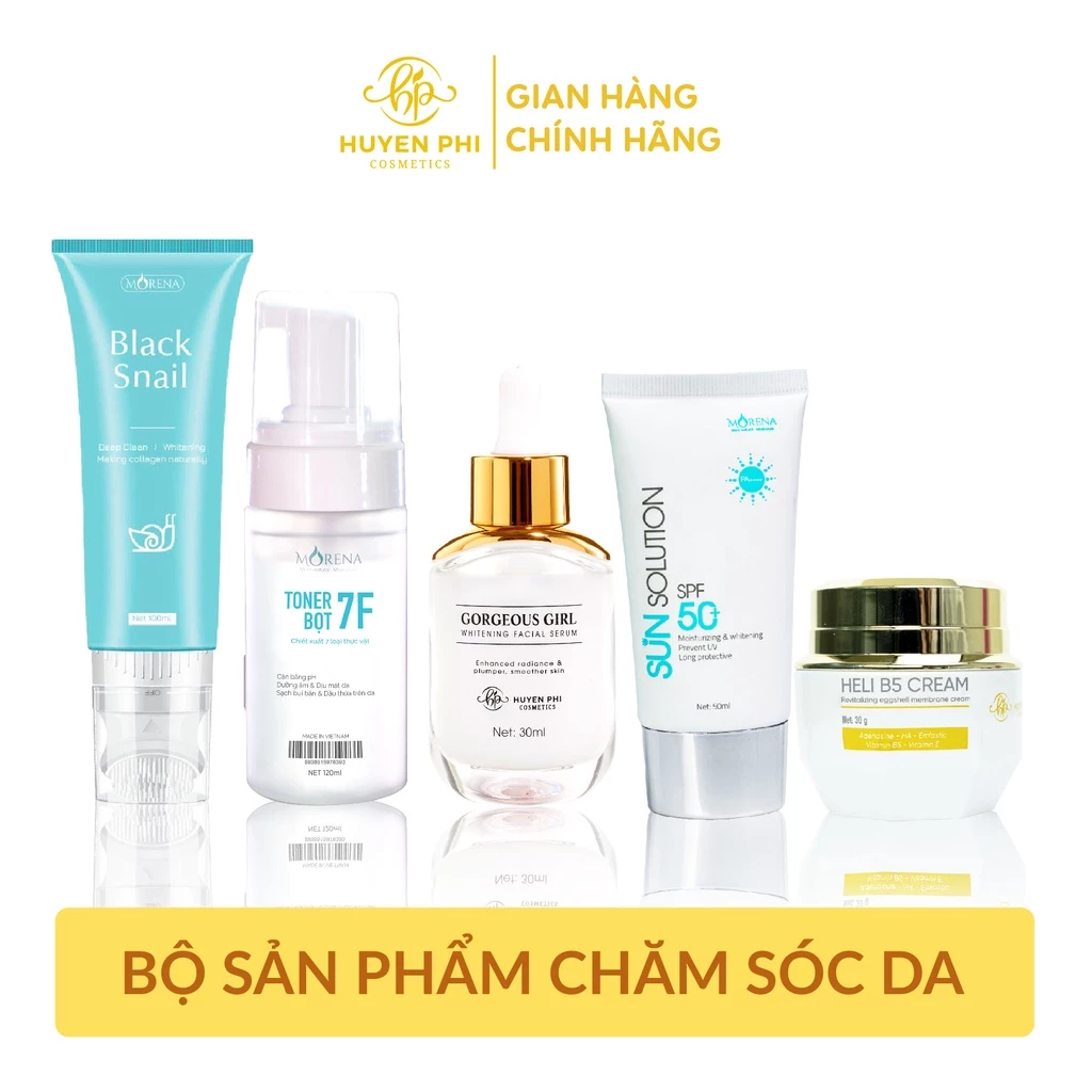 Combo 5 sản phẩm chăm sóc da Huyền Phi chính hãng