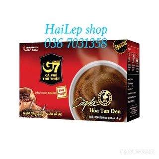 Cà phê Trung Nguyên G7 hòa tan đen 15 gói*2gr (Đen Nhí không đường)