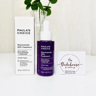 Tinh chất se khít lỗ chân lông tối ưu Paula's Choice Clinical Niacinamide 20% Treatment 20ml