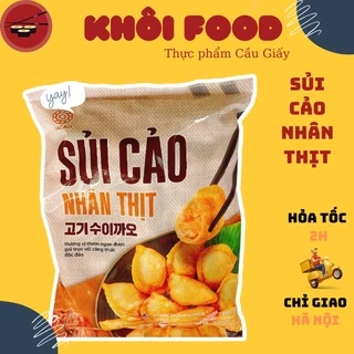 Sủi Cảo ăn liền nhân thịt ăn vặt chiên thả lẩu