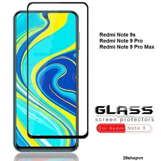 Redmi Note 9/ Redmi 10x 4G/ Redmi Note 9s / Note 9 pro / Redmi Note 9 5g - Kính cường lực màn hình, Keo chống hở viền