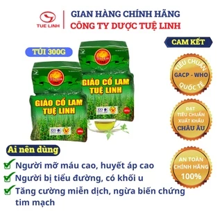 ✅Trà Giảo Cổ Lam Tuệ Linh [Chính hãng] - Hỗ trợ Phòng ngừa Bệnh Tim Mạch, Tiểu Đường, Mỡ Máu - Gói 300g