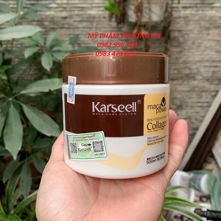Ủ tóc collagen, kem ủ tóc phục hồi siêu mượt KARSEELL MACA 500ml chính hãng