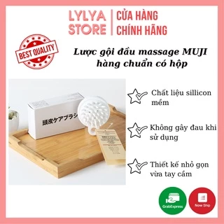 Lược gội đầu Muji xuất Nhật mát xa đầu giảm stress, làm sạch da đầu, kích thích mọc tóc LYLYA STORE