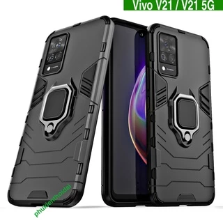 Ốp lưng Vivo V21 / Vivo V21 5G dùng chung Iron Man Iring chống sốc giá đỡ xem phim kiêm nhẫn hút ô tô