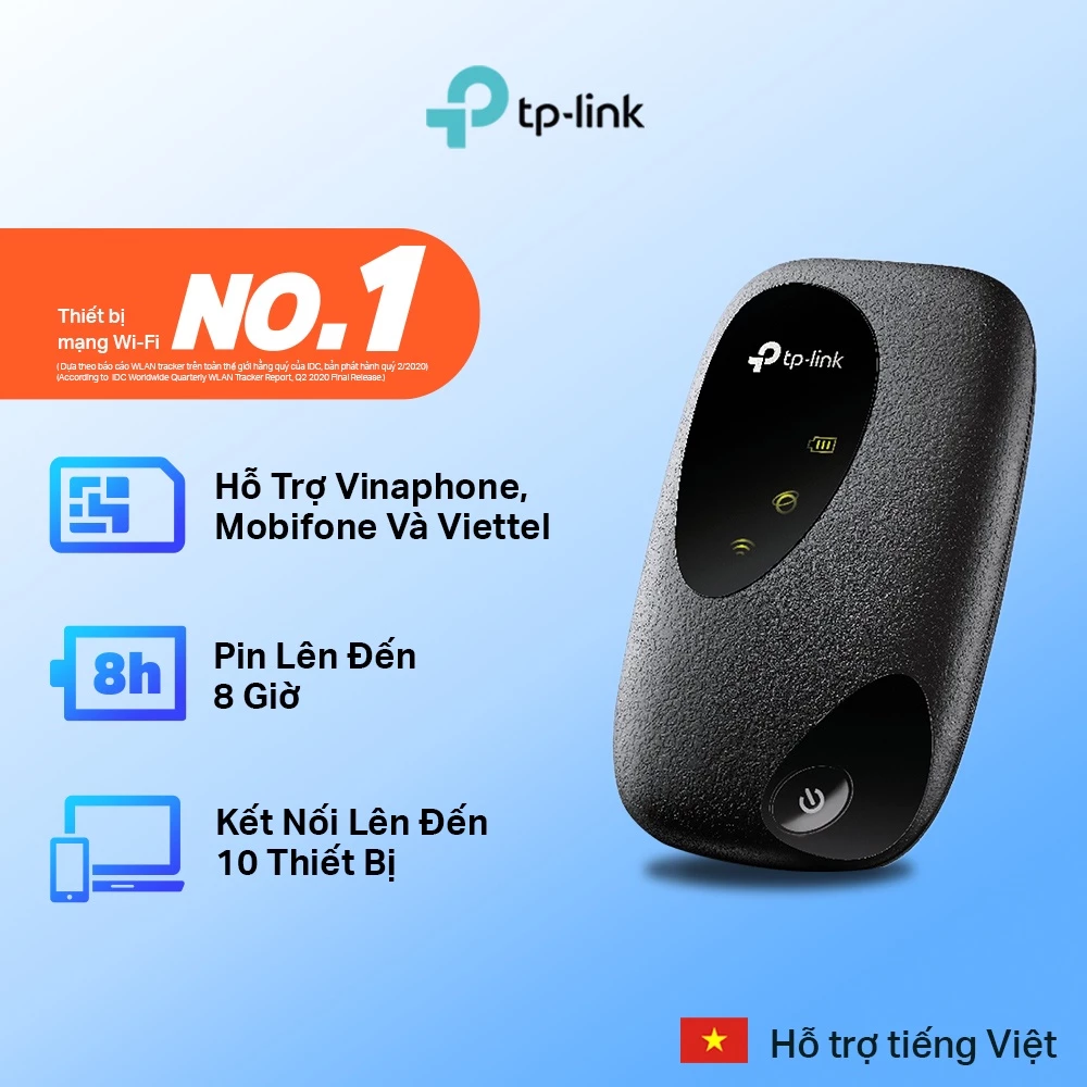 Bộ Phát Wifi Di Động TP-Link M7000 3G/4G LTE 150Mbps Pin sạc 2000mAh