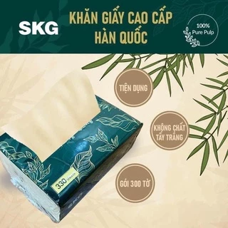 Free Ship - Thùng 30 gói giấy ăn gấu trúc hàng giấy cao cấp SKG 300 tờ/ gói