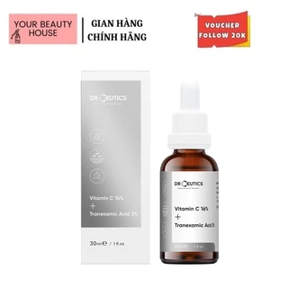 [DrCeutics] Serum Vitamin C 16% +Tranexamic Acid 3% Hỗ Trợ Giảm Thâm Nám Sáng Da