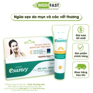 Kem ngừa sẹo Esunvy 15g - Giúp mờ sẹo - Sáng da - Tinfoscar từ thảo dược