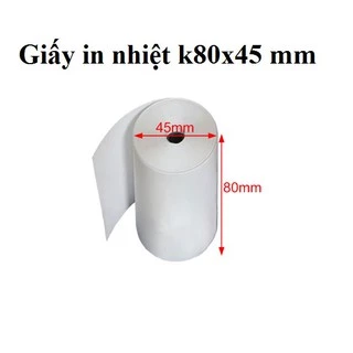 Combo 10 cuộn Giấy in nhiệt K80x45