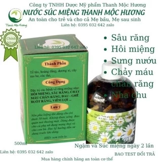 Nước súc miệng Thanh Mộc Hương Hỗ trợ vấn đề răng miệng 500g