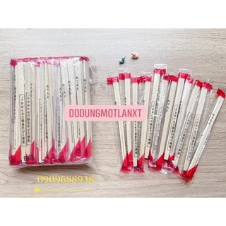 Set 💯 đôi đũa gỗ tách KÈM TĂM dùng 1 lần xuất Nhật (bao nylon opp đỏ)