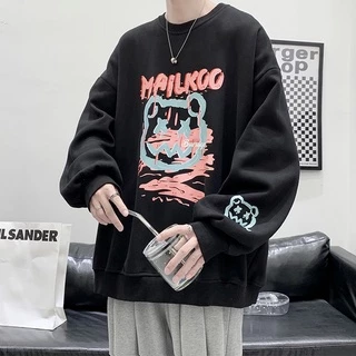 Áo sweater nam nữ unisex form rộng đôi len nỉ ngoại local brand đẹp cặp đôi ulzzang hàn quốc MAILKOO