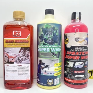 Nước rửa xe BZ Xà Bông Rửa Xe Bz , Sprayking Super Wash, Sprayking không chạm chai 1L