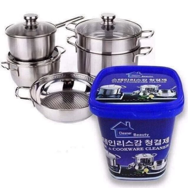 Kem tẩy xoong nồi đa năng Hàn Quốc, cọ nồi, tẩy rửa xoong nồi, chùi mặt bếp, tẩy các vết ố, vết bám bẩn,tẩy gỉ sét