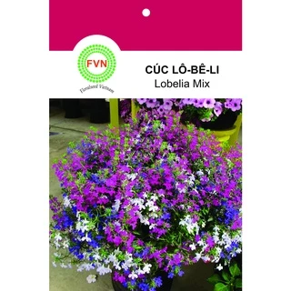 HẠT GIỐNG HOA CÚC LÔ-BÊ-LI NHIỀU MÀU FVN GÓI 15 HẠT - LOBELIA MIX